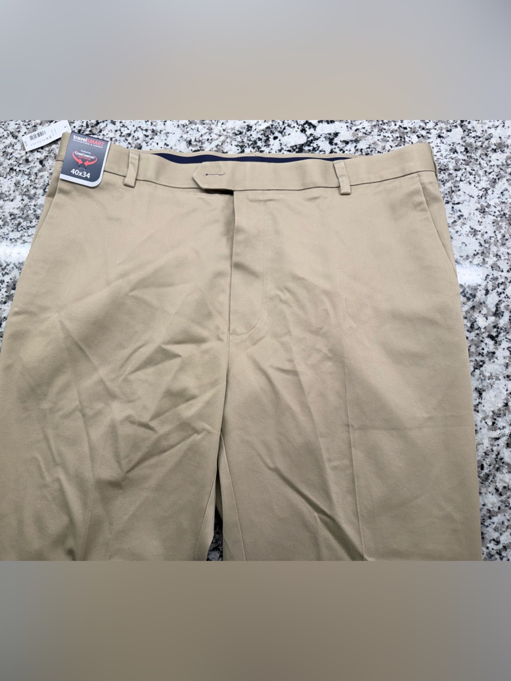Men's Khaki Dress Pants - Classic Straight Fit